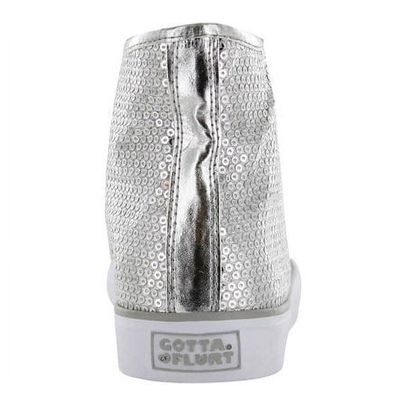 Gotta Flurt - Disco II Silver - High Tops