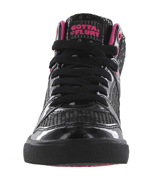 Gotta Flurt - Swerve Silver Black - High Tops